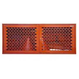 Щит пожарный Престиж ЩПЗ-СК металлический навесной с решеткой (125x55x30 см)