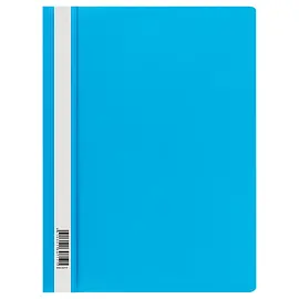 Папка-скоросшиватель пластик. СТАММ А4, 160мкм, голубая с прозр. верхом