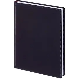 Ежедневник недатированный Attache Velvet искусственная кожа Soft Touch A5+ 136 листов темно-синий (146х206 мм)