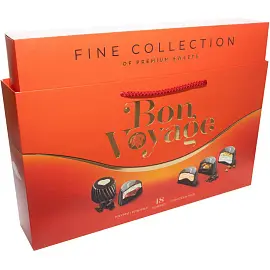 Конфеты Bon Voyage premium ассорти, СУМКА, красная коробка, 370г