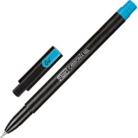 Ручка гелевая неавтоматическая Flair Carbonix II синяя (толщина линии 0.5 мм)