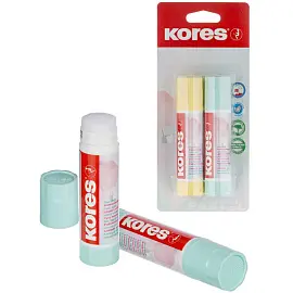 Клей-карандаш Kores Pastel 20 г (2 штуки в упаковке, производство Чехия)
