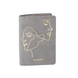 Обложка на паспорт Кожевенная Мануфактура Life Line из искусственной кожи серого цвета (Op5011110)