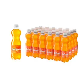 Напиток Добрый Апельсин с витамином C газированный 0.5 л (24 штуки в упаковке)