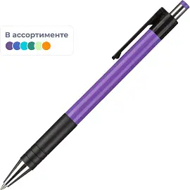 Ручка шариковая автоматическая в ассортименте M&G синяя (корпус в ассортименте, толщина линии 0.6 мм)