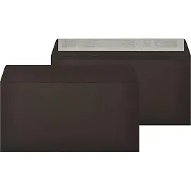 Конверт C65 120 г/кв.м черный стрип (20 штук в упаковке)