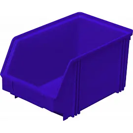 Ящик (лоток) универсальный полипропиленовый 250x148x130 мм синий морозостойкий