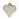 Набор украшений Сердца пластик золотистые (высота 7 см, 6 штук в упаковке) Фото 1