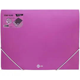 Папка на резинке Berlingo "Skyline", А4, 500мкм, розовая