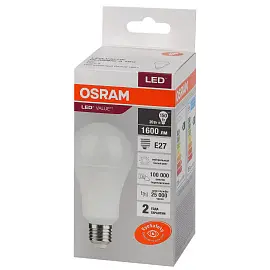 Лампа светодиодная Osram LED Value A груша 20Вт E27 4000K 1600Лм 220В 4058075579323