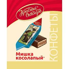 Конфеты шоколадные Мишка косолапый Красный Октябрь 4 кг