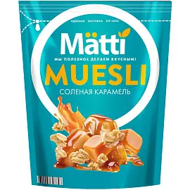 Мюсли Matti запеченные соленая карамель, 250г