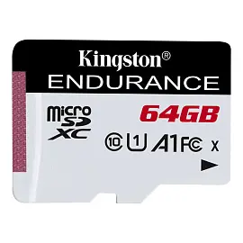 Карта памяти 64 ГБ microSDXC Kingston High Endurance SDCE/64GB Class 10 UHS-I U1 A1