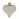 Набор украшений Сердца пластик золотистые (высота 7 см, 6 штук в упаковке) Фото 0