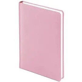 Ежедневник недатированный Attache Velvet искусственная кожа А5+ 136 листов зефирный розовый (145x205 мм)