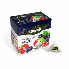 Чай черный Grand Таежные ягоды 20 пирамидок