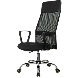 Кресло для руководителя Easy Chair 510 TW черное (экокожа/сетка/ткань, металл)