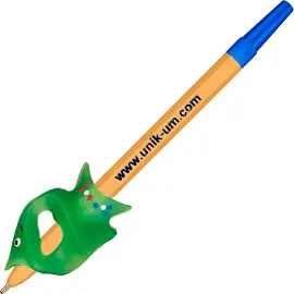 Ручка шариковая неавтоматическая Уник-Ум Самоучка для левшей синяя (толщина линии 0.7 мм)