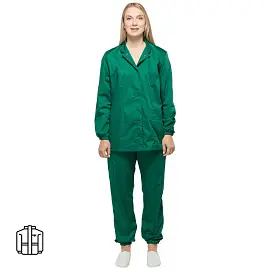 Куртка для пищевого производства у17-КУ женская зеленая (размер 56-58, рост 170-176)