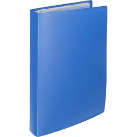 Папка файловая на 100 файлов Attache Economy Элементари А4 40 мм синяя (толщина обложки 0.8 мм)