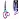 Ножницы BRAUBERG "Universal", 216 мм бирюзово-фиолетовые, ассиметричные, ребристые резиновые вставки, 236453 Фото 1