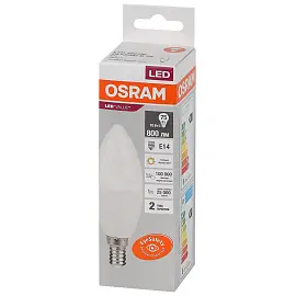 Лампа светодиодная Osram LED Value B свеча 10Вт E14 3000K 800Лм 220В 4058075579125