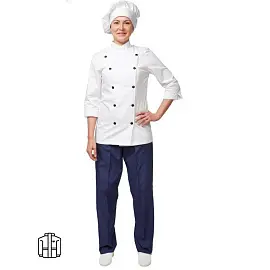 Куртка для пищевого производства у14-КУ женская белая (размер 44-46, рост 158-164)