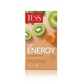Чай Tess Get Energy recharge&revive улун 20 пакетиков