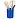 Подставка-стакан СТАММ "Лидер", пластиковая, круглая, синяя Фото 0