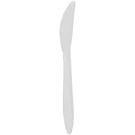 Нож одноразовый 163 мм, бел.,кукурузный крахмал, 50 шт/уп GREEN MYSTERY