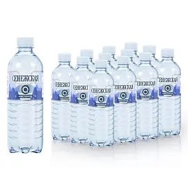 Вода минеральная Сенежская+Кислород газированная 0.5 л (12 штук в упаковке)