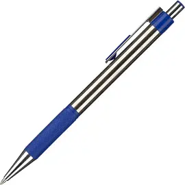 Ручка шариковая автоматическая M&G синяя (корпус в ассортименте, толщина линии 0.5 мм)