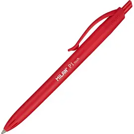 Ручка шариковая автоматическая Milan P1 Touch красная (толщина линии 1 мм)