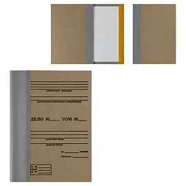 Папка архивная для переплета OfficeSpace, 100мм, без клапанов, переплетный картон, корешок - бумвинил