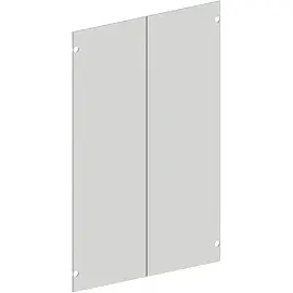 Двери средние Vita стеклянные прозрачные (766x4x1148 мм, 2 штуки)