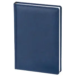 Ежедневник датированный 2024 год Attache Сиам искусственная кожа A5 180 листов синий