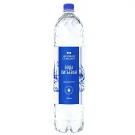 Вода питьевая Деловой Стандарт газированная 1,5 л (6 штук в упаковке)