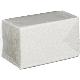 Салфетки бумажные Luscan Professional белые 1-слойные 200 листов 16 пачек в упаковке