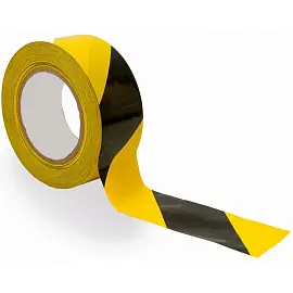 Клейкая лента разметочная 48 мм x 36 м 45 мкм желто-черная (36 штук в упаковке)