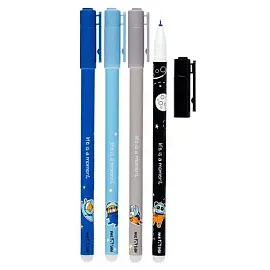 Ручка гелевая неавтоматическая в ассортименте Meshu Space Adventure синяя (толщина линии 0.35 мм)