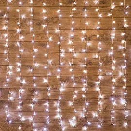 Гирлянда светодиодная Neon-Night Дождь бахрома белый свет 96 светодиодов (1.5x1 м)