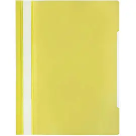Скоросшиватель пластиковый Attache Элементари до 100 листов желтый (толщина обложки 0.15/0.18 мм, 10 штук в упаковке)