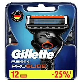 Сменные кассеты для бритья Gillette Fusion 5 ProGlide (12 штук в упаковке)