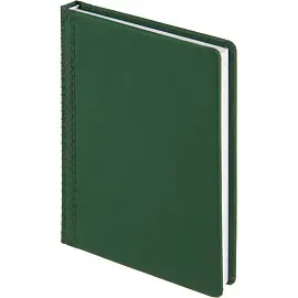 Ежедневник недатированный Attache Pied-de-poule искусственная кожа Soft Touch А5 136 листов зеленый