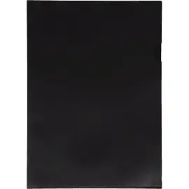 Папка-уголок Attache А4 пластиковая 180 мкм черная (10 штук в упаковке)