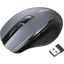 Мышь компьютерная UGREEN MU006 (15063) WLS, 2.4G 4000DPI, АА, черный