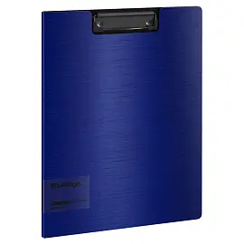 Папка-планшет с зажимом Berlingo "Steel&Style" А4, пластик (полифом), синяя