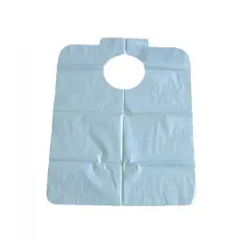 Нагрудник одноразовый для взрослых Инмедиз 70x70 см на липучке голубой (10 штук в упаковке)
