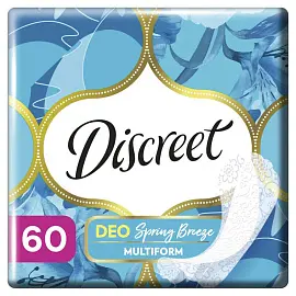 Прокладки женские ежедневные Discreet Multiform Весенний Бриз (60 штук в упаковке)