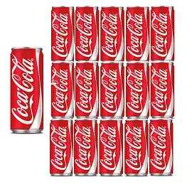 Напиток газированный Coca-Cola 0.33 л в железной банке (15 штук в упаковке)